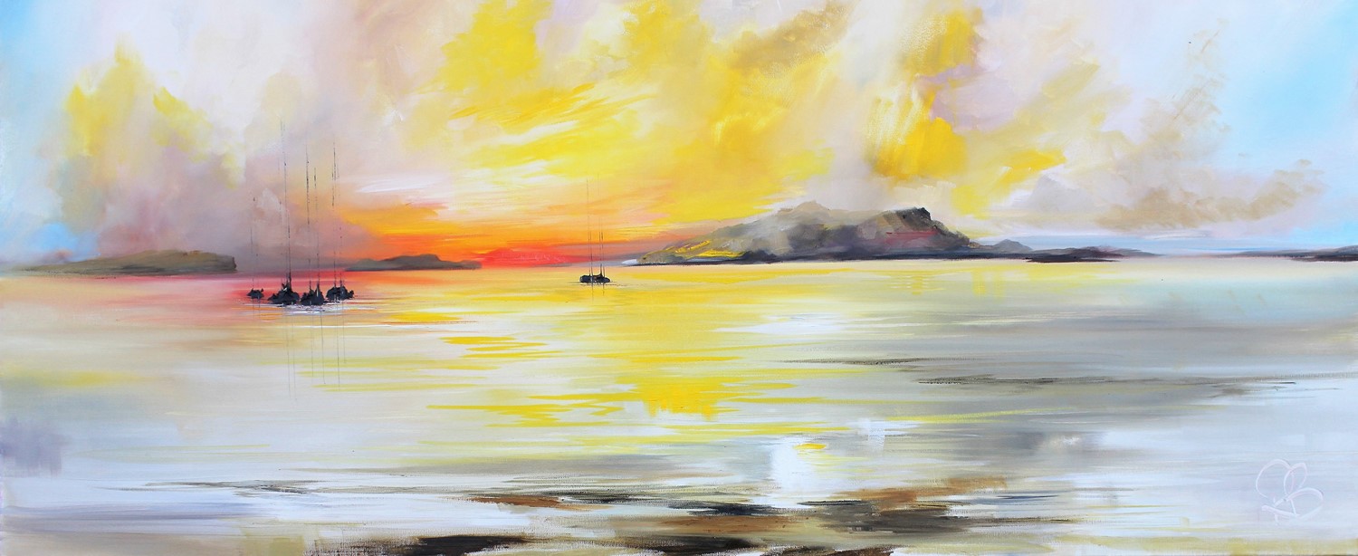'Looking towards the Isles as the sunsets' by artist Rosanne Barr